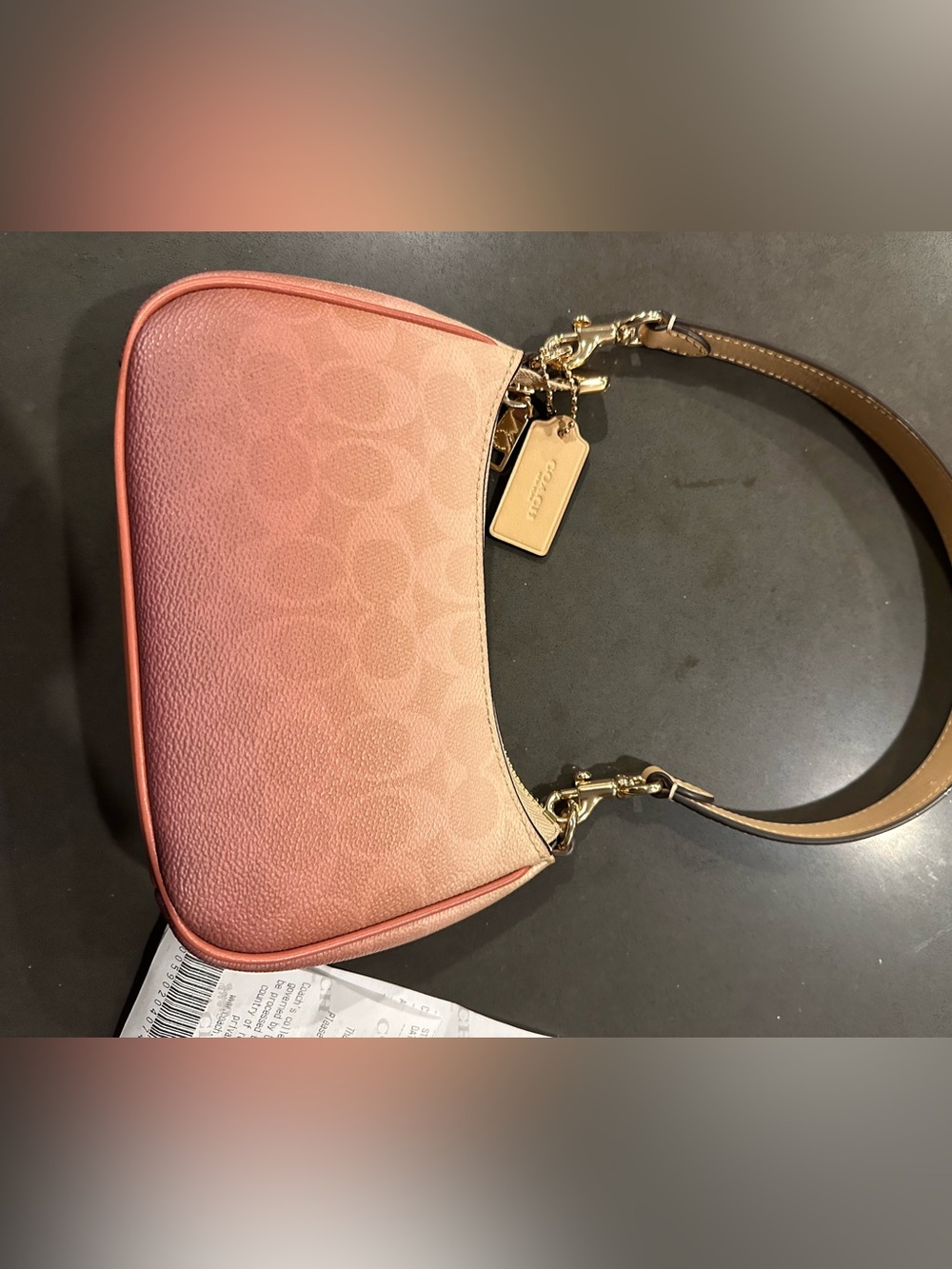 Coach Ombre Brown Teri Mini Crossbody Bag - Picture 9 of 12